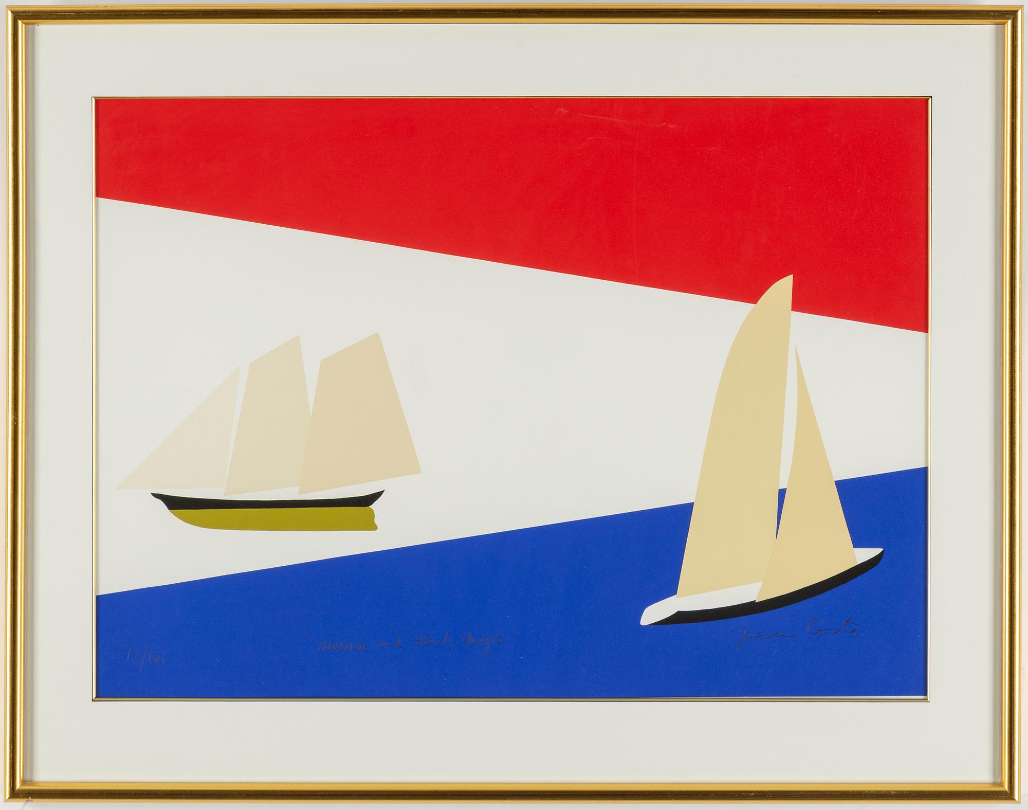 FRANCO COSTA, färglitografi, signerad och numrerad 72/100.