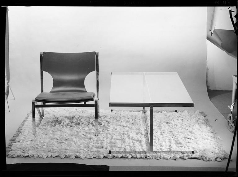 Sigurd Persson, a rare pair of armchairs, Åry Stålmöbler, Örsjö, 1960s.