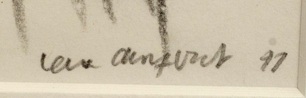 LENA CRONQVIST, drawing signed and dated 91.