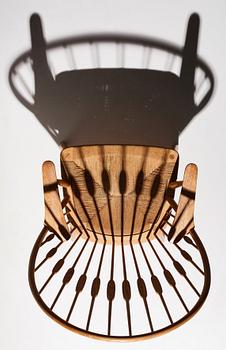 Hans J. Wegner, "Påfågelstolen / Peacock chair", Johannes Hansen, Danmark, 1950-60-tal.