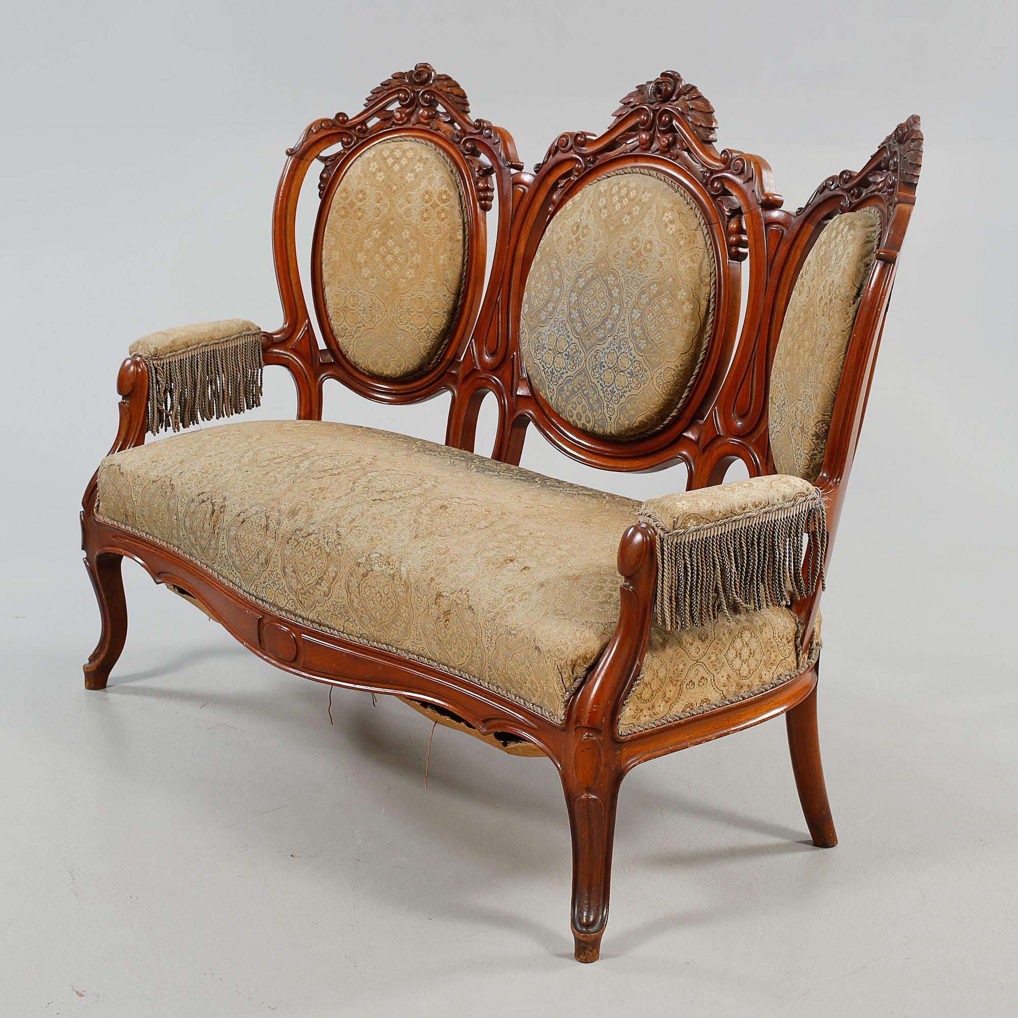 SOFFA, nyrokoko, 1800-talets andra hälft.