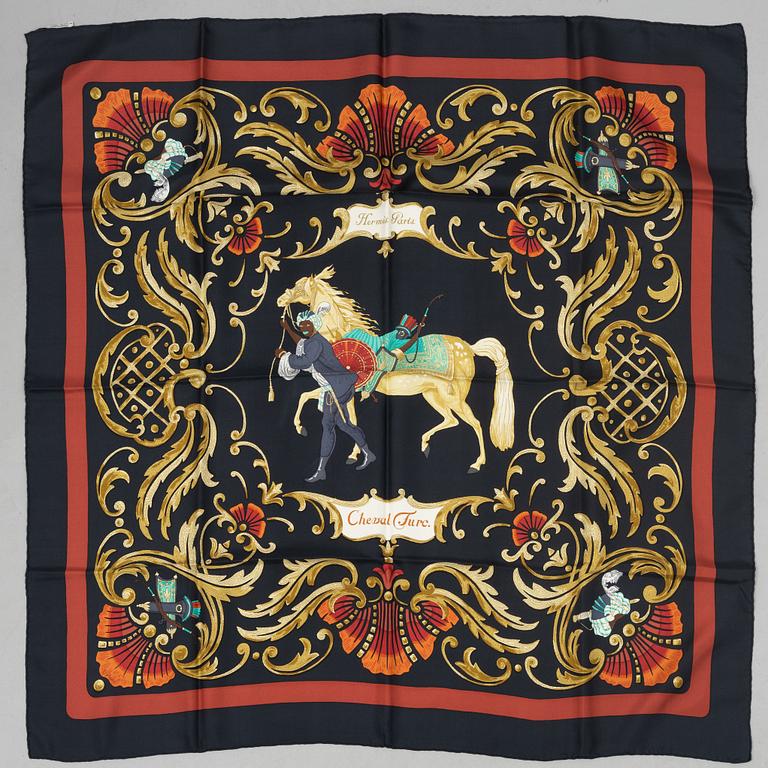 Hermès, scarf, "Cheval Turc".