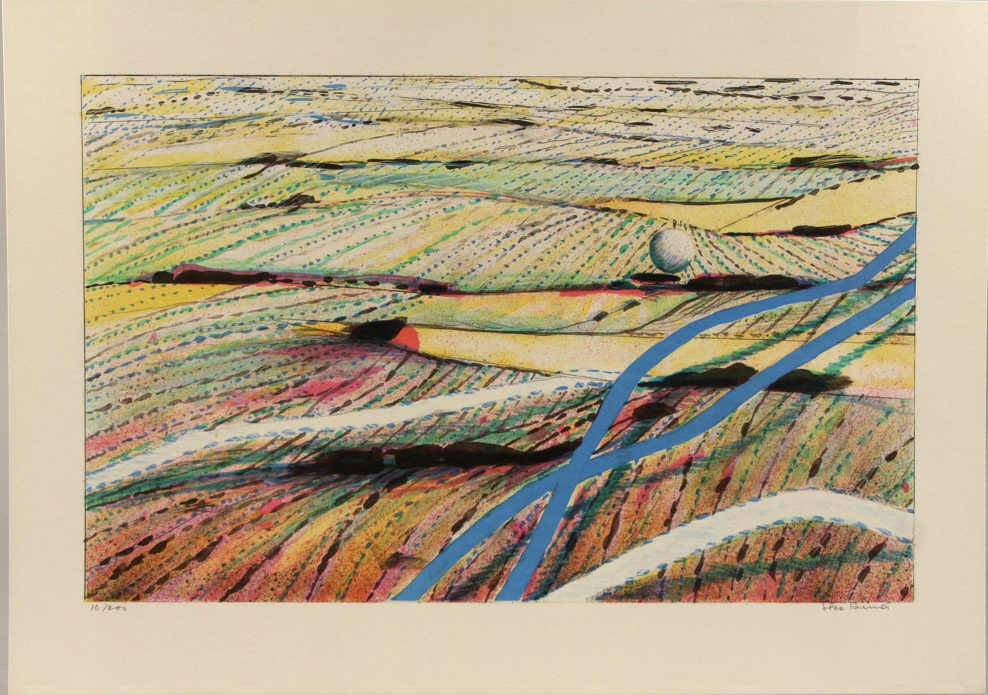 STEN DUNER, mapp med 4 färglitografier, sign o numr 10/200.