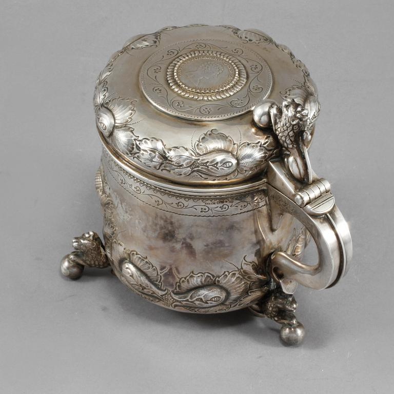 STOP, silver, barockstil, 1946. Vikt 620 gram.