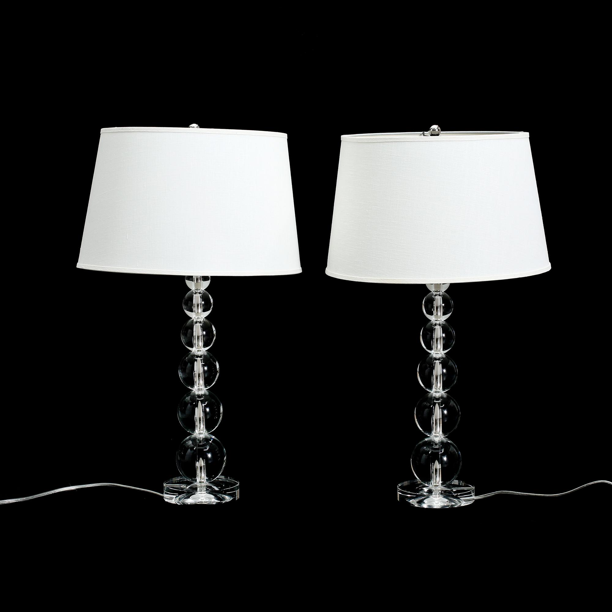 BORDSLAMPOR, ett par, omkring år 2000.