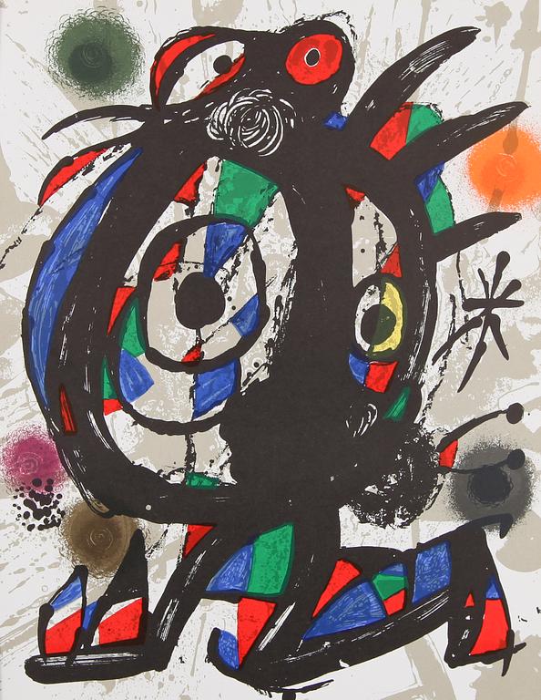 BOK: Miró Lithographie III 1964-69, Joan Teixidor, Maeght, Paris, 1977. Med litografi.