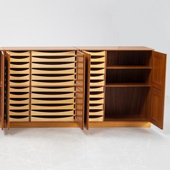 Mogens Koch, five 'Byggereolen' cabinets, Rud Rasmussens Snedkerier, Denmark, second half of the 20th century.
