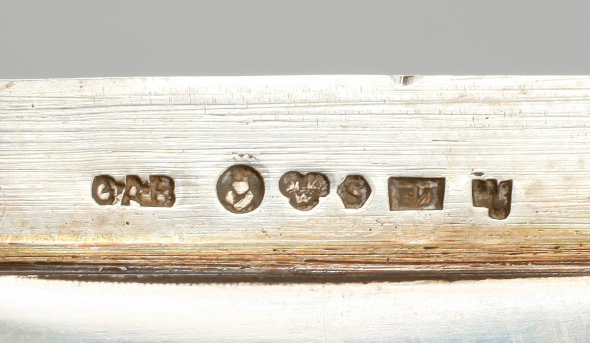 CIGARRLÅDA, silver, GAB, Stockholm 1920-tal.