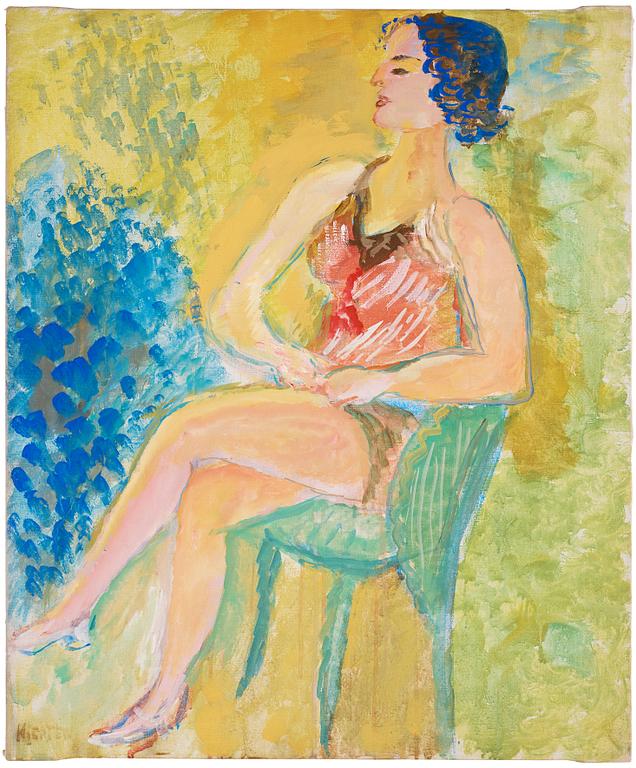 Sigrid Hjertén, Seated woman.