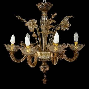 LJUSKRONA, venetiansk stil, omkring 1900-talets mitt, h 60.