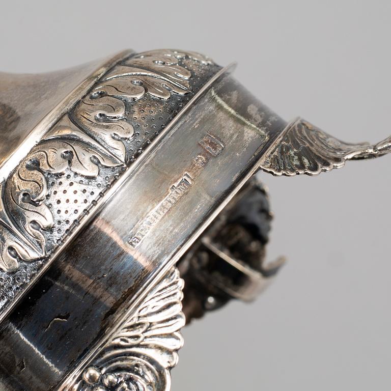 A 1830/40's silver sugar bowl by Johan Wahlström Jönköping.