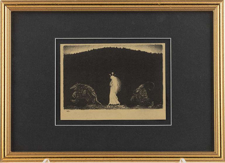 John Bauer, 'Trollens styfdotter'.