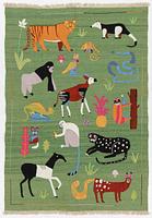 Matta, handbroderad Kelim, ca 177 x 123 cm.