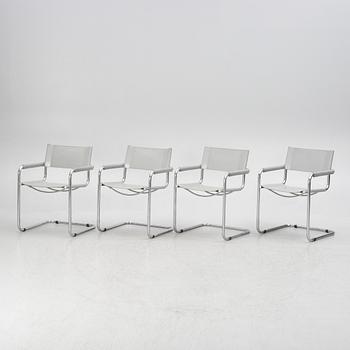 Four chairs, probably Italy, 1980s.