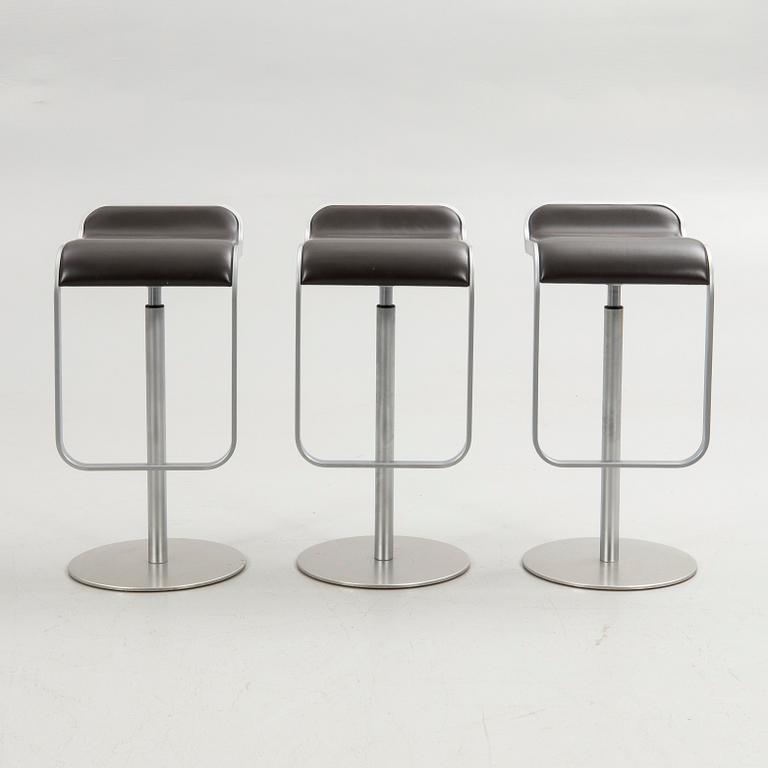 Shin & Tomoko Azumi, bar stools, 3 pcs, "Lem", LaPalma, Italy, 21st century.