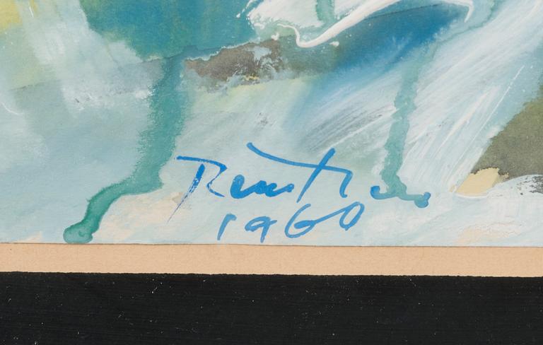 EINO RUUTSALO, akvarelli, signeerattu ja päivätty 1960.