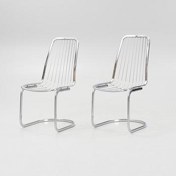 Gastone Rinaldi, a dining table and four chairs, Italy, 1960's/70's.