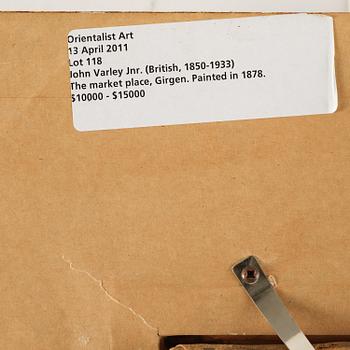 John Varley Jr., "The Market Place, Girgeh, Upper Egypt".