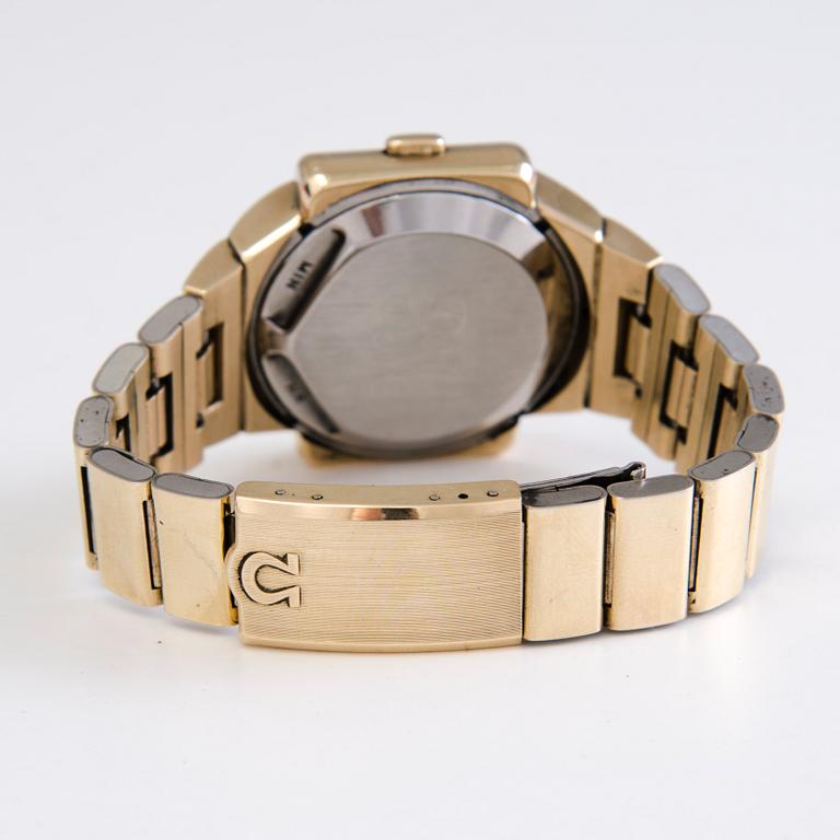 OMEGA, Time computer TC2, digital LED, 1970-luku, kullattu.