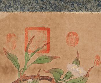 RULLMÅLNING, kolorerat tryck, Kina 1900-taletas slut.