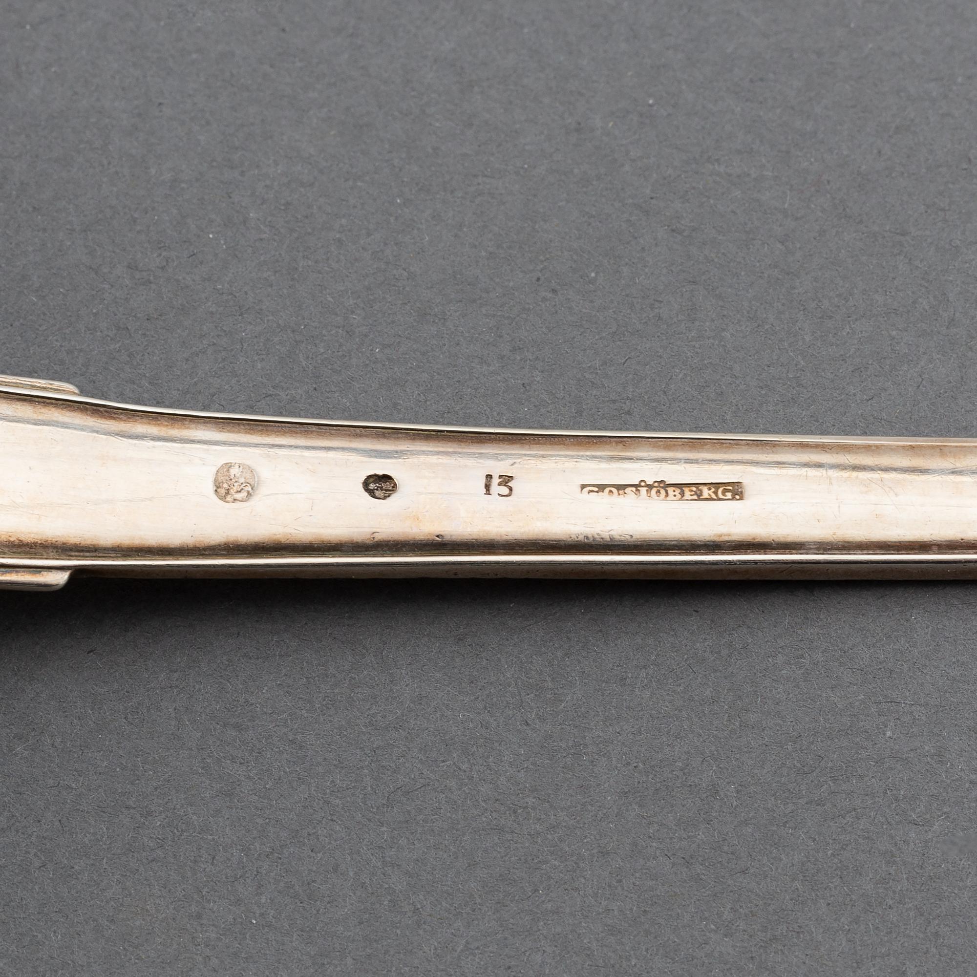 Gustaf Otto Sjöberg, soppslev, silver, Falun 1815.
