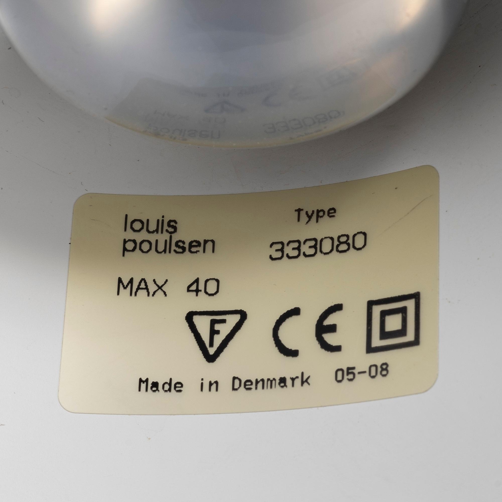 Arne Jacobsen, vägglampa, "AJ", Louis Poulsen.
