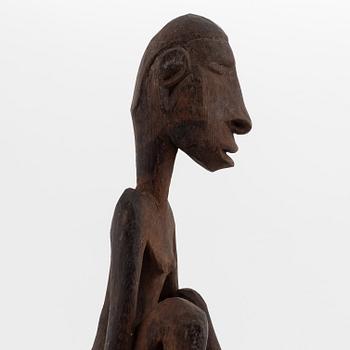 Skulpturer, tre stycken, hardwood. Asmat, Indonesien, 1900-tal.