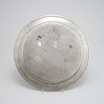 Stop, fat, kallskål, tenn, 17-och 1800-tal.