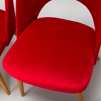 Four mid-20th century chairs.