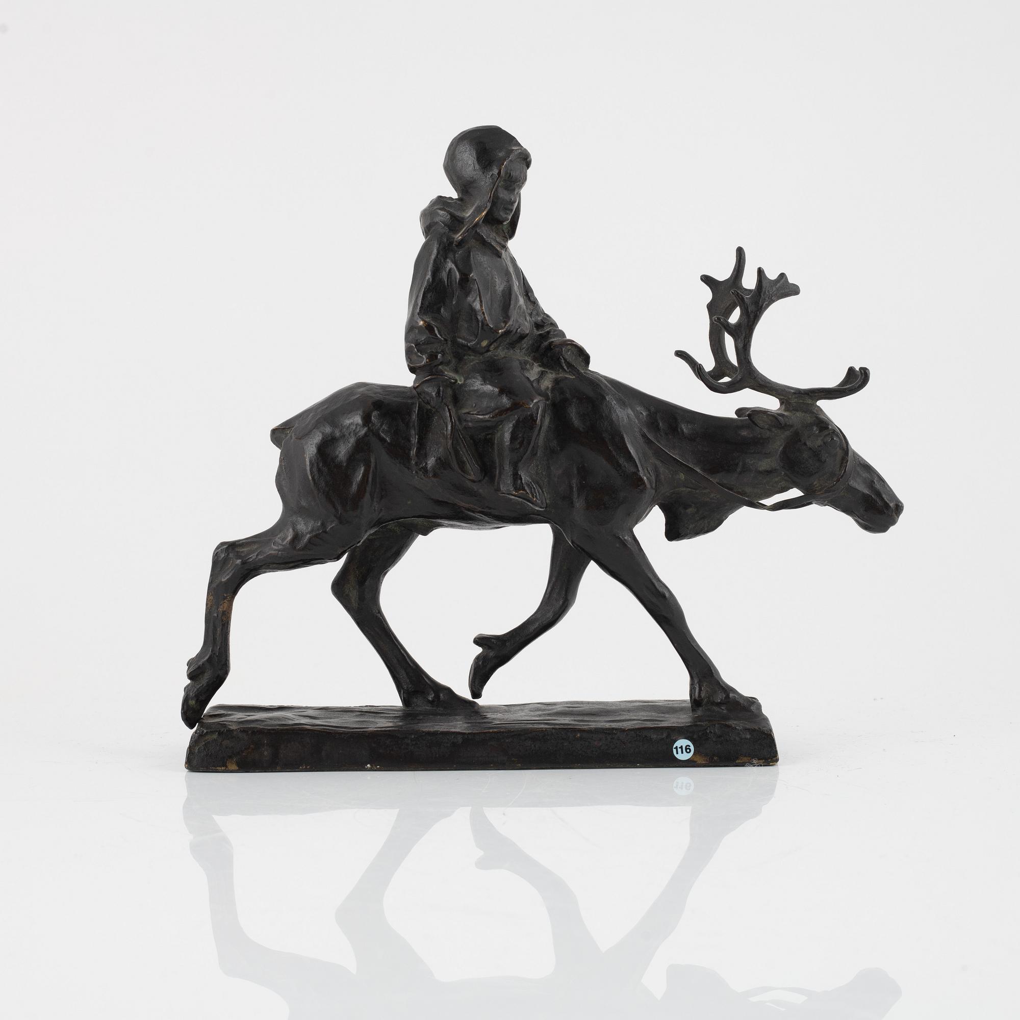 Arthur Hoffmann, sculpture, bronze, signed.