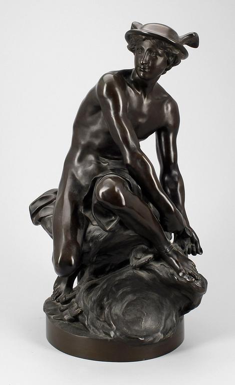 JEAN BAPTISTE PIGALLE, efter, skulptur, brons, omkring 1900.