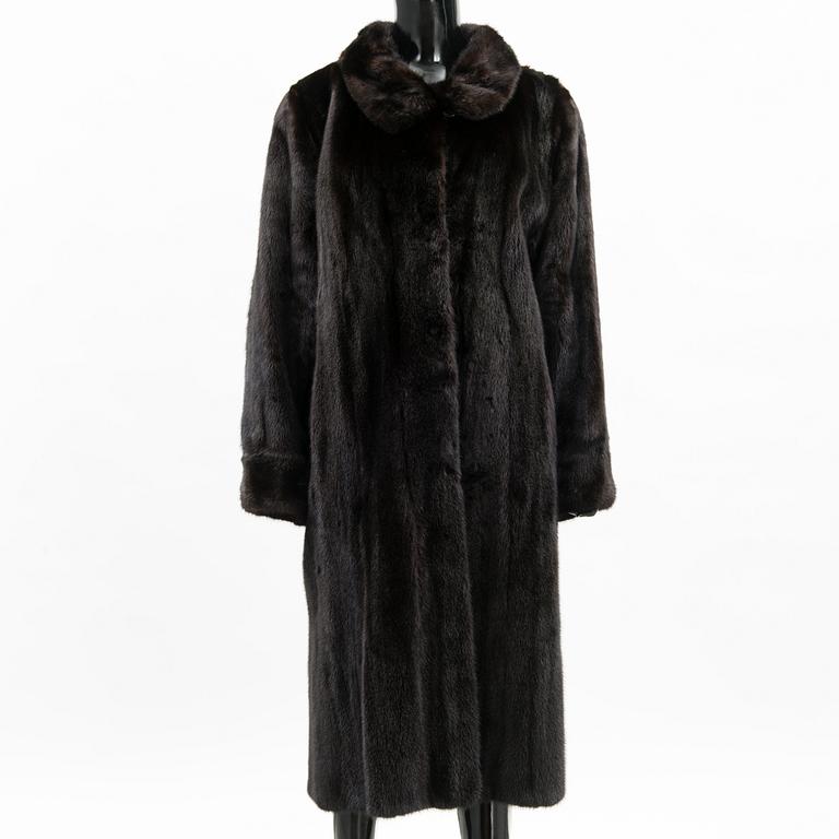 A SAGA MINK FUR COAT.