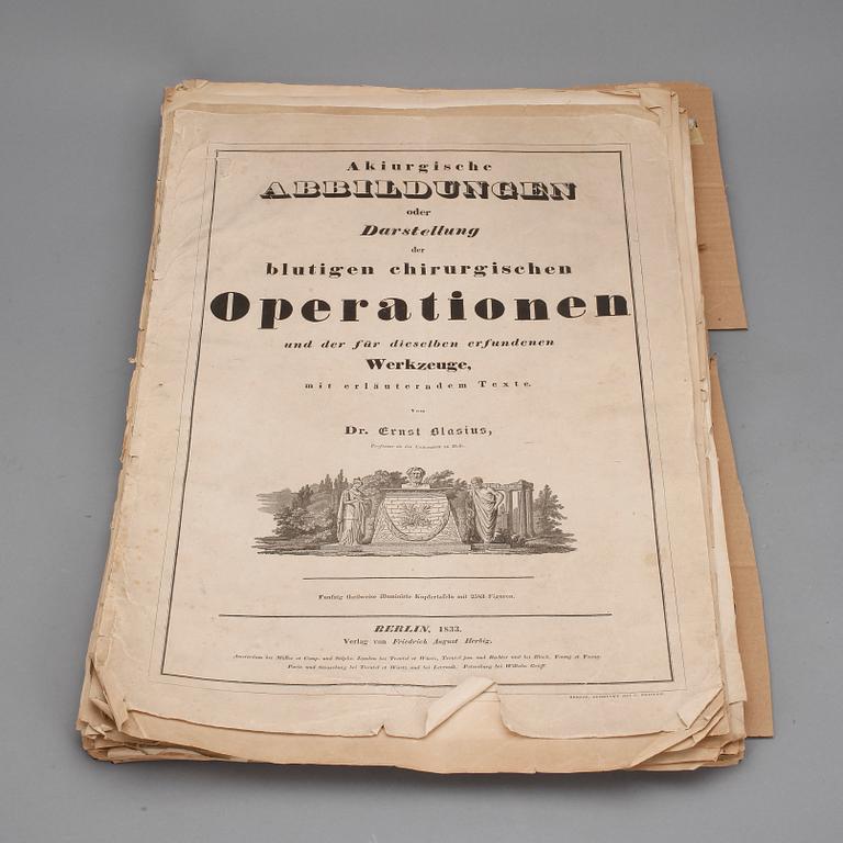 BOK, "Akiurgische abbildungen...der blutigen..operationen..", Dr. Ernst Blasius, Berlin 1833.