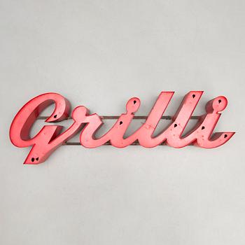 A 1950s light sign.