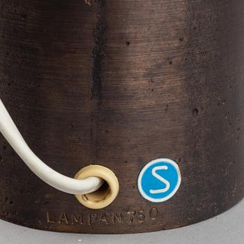 Stig Blomberg, a bronze table lamp, second half of the 20th century.