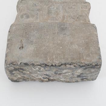 STELE, stenarbete, Tang-stil, Kina, 1800-tal.