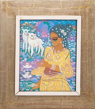 Aly Ben Salem, Gouache on paper, signed.