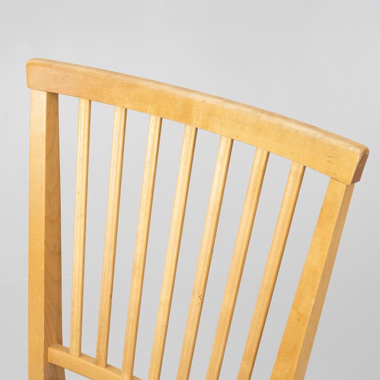 Carl Malmsten, matbord med 4 stol."Vardags", Stolab, 1999.