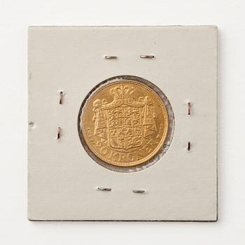 Gold coin, Christian X, Denmark, 20 kroner, 1917.