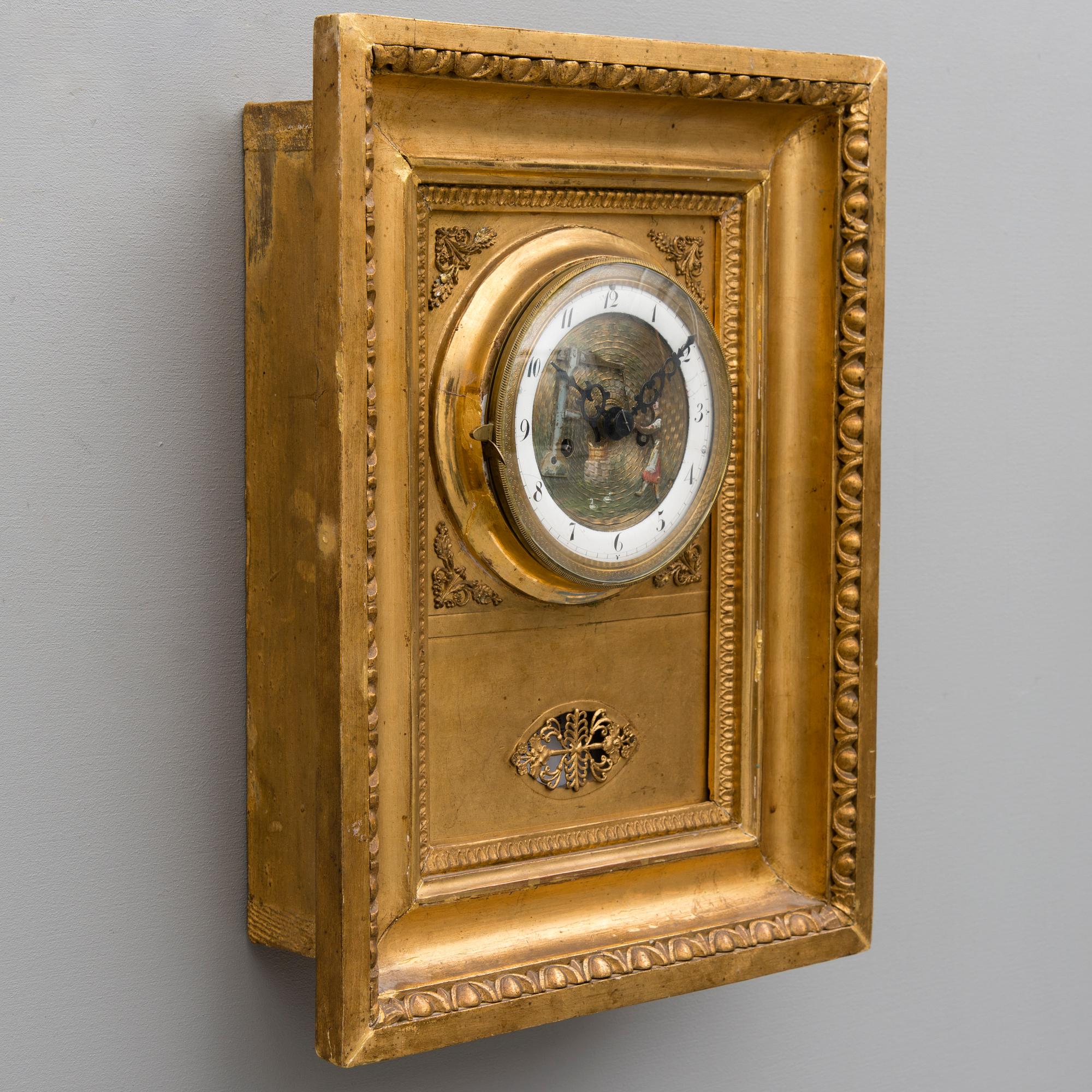 An early 19th Century Viennese wall clock.