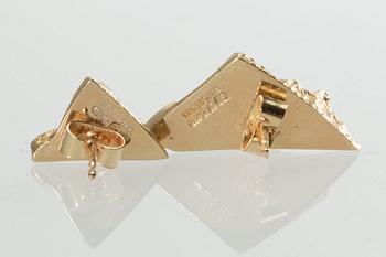 ÖRHÄNGEN, ett par 18 k guld samt vitguld, Lapponia, Finland, 1996. Vikt ca 7,5 g.