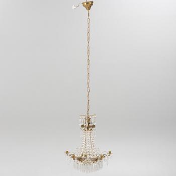 An Empire style chandelier, mid-20th Century.