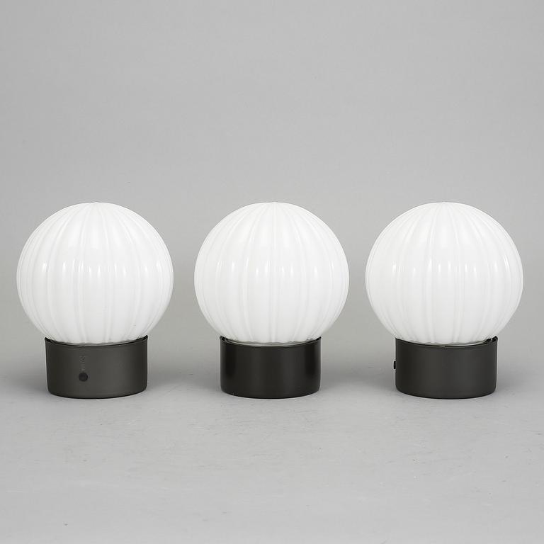 TAKLAMPOR, 3 stycken, Böhlmarks, 1930-tal.