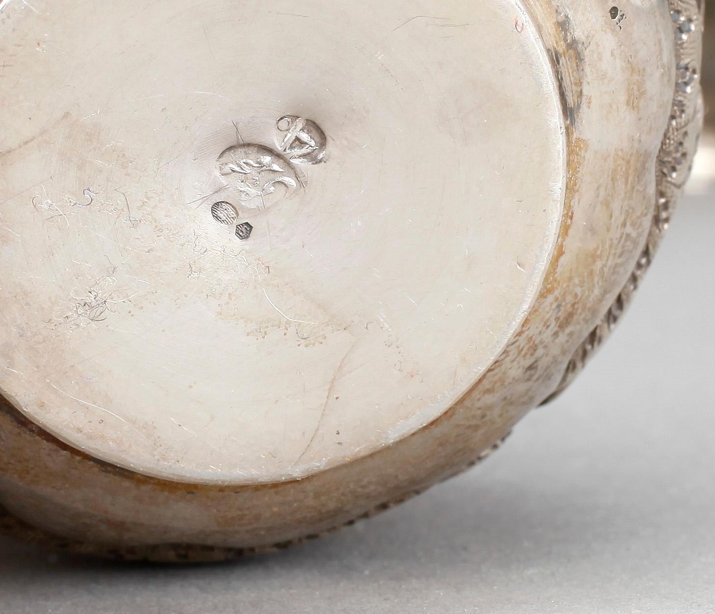 PARTI SILVER, 7 delar, Persien, 1800-/1900-tal, vikt ca 440 gram.