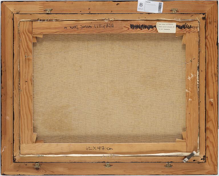 KARL JOHAN LILLIESKÖLD, olja på duk, signerad och daterad 1977.