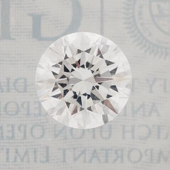 657. A loose brilliant cut diamond, 1.40 cts, quality D/IF, Excellent cut (ExExEx), all according to GIA certificate.