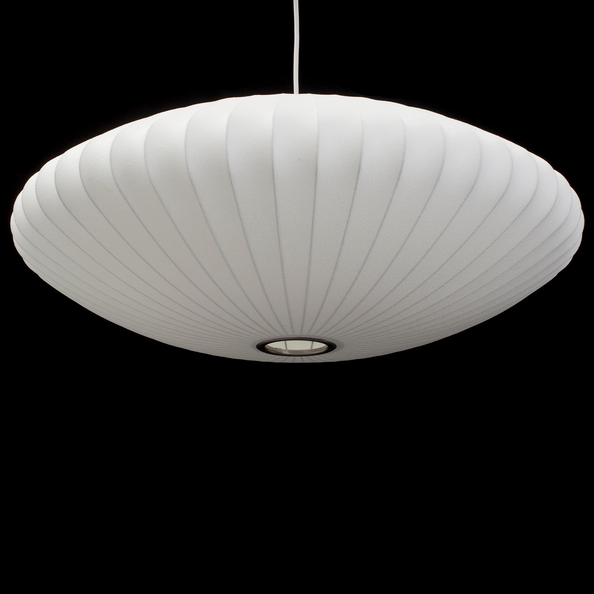 A 'Nelson Saucer Bubble' ceiling light by George Nelson, Herman Miller.