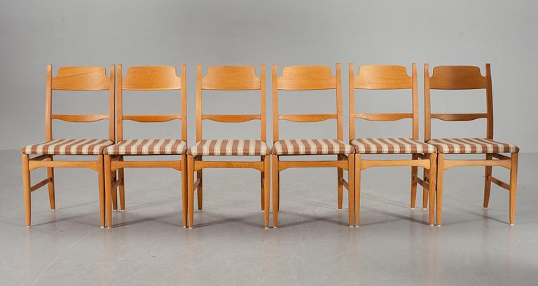 MATGRUPP, 7 delar, "Calmare Nyckel", Carl Malmsten, Åfors möbelfabrik, 1900-talets andra hälft.
