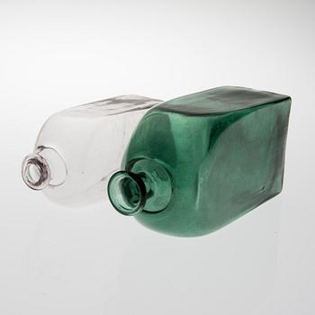 FLASKOR 2 ST, glas, 1800-tal.