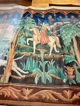 Carl Malmsten, a tapestry,  c. 213 x 113 cm, Handarbetets vänner, signed signed CM (V) dated 1920.